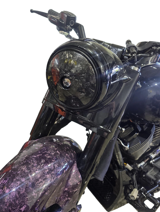 Carbon Fiber Road King Headlight Delete