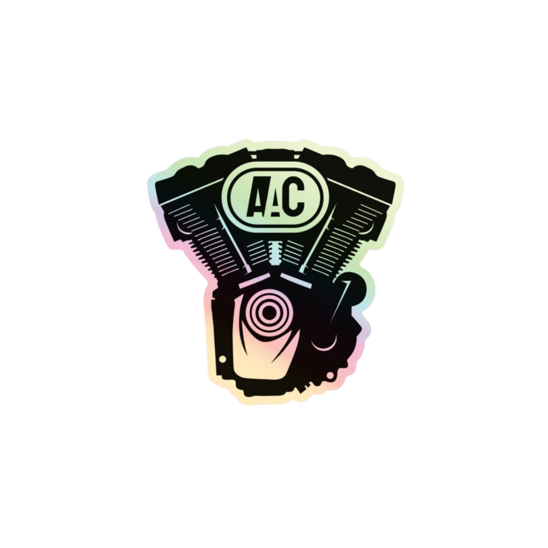 NEW AAC Logo - Holographic Sticker – All American Cycle